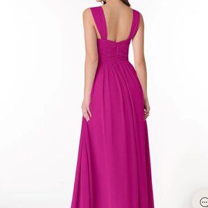 Azazie Zapheira Bridesmaid dress in fuschia